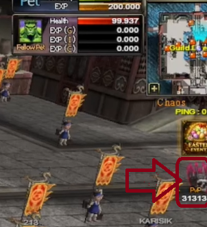 Invite notification in top-right